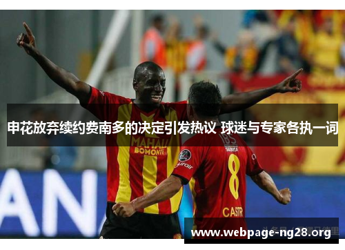 申花放弃续约费南多的决定引发热议 球迷与专家各执一词